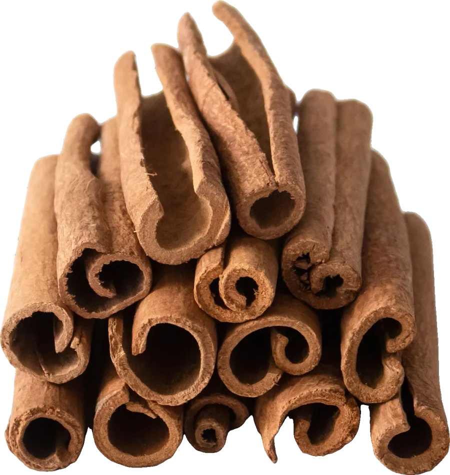 Stack of cinnamon sticks